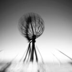 In SW eine Globusskulptur. Aufgenommen mittels ICM.