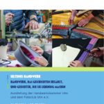 Plakat als Beitragsbild zur Ausstellung seltener Handwerksberufe im LRA Aalen.