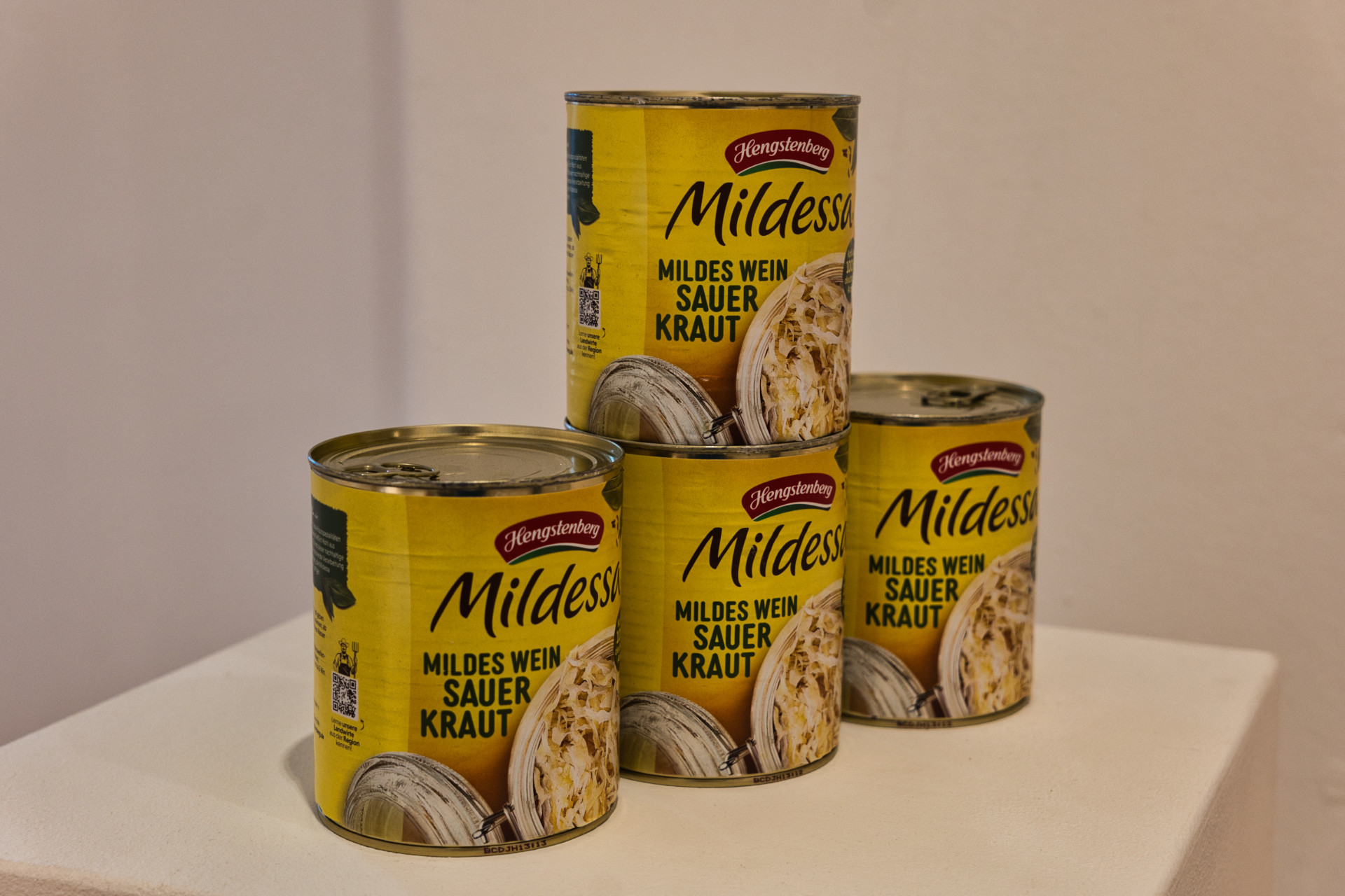 Sauerkraut in der Dose eines Markenherstellers als typisch Deutsch!